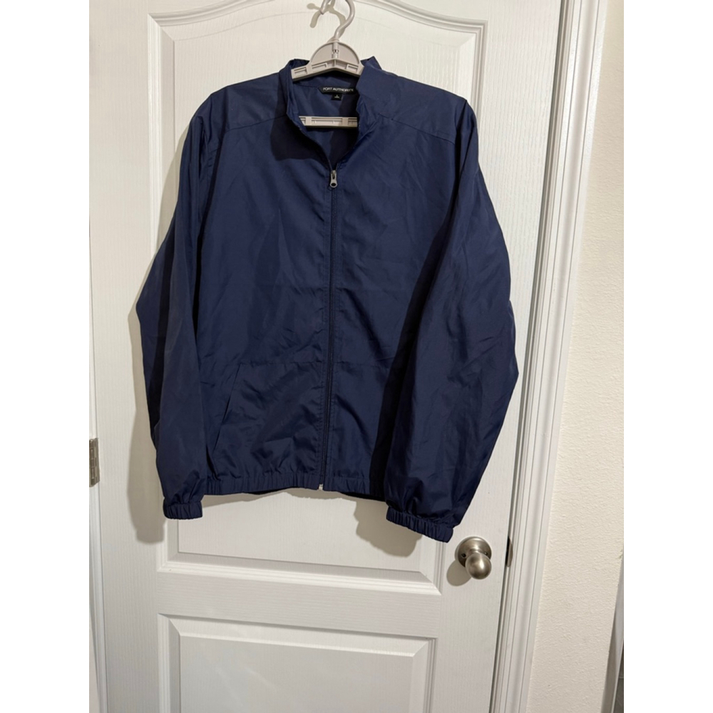 Men's PORT AUTHORITY Navy Blue Windbreaker Jacket L
